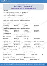Đề thi học kì 1 Tiếng Anh 10 Global Success - Đề số 3
